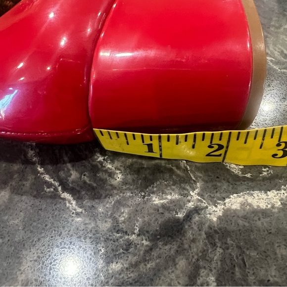 Nine West fields block heeled sandal in rare patent red! Size 8 NWOB! - Picture 10 of 10